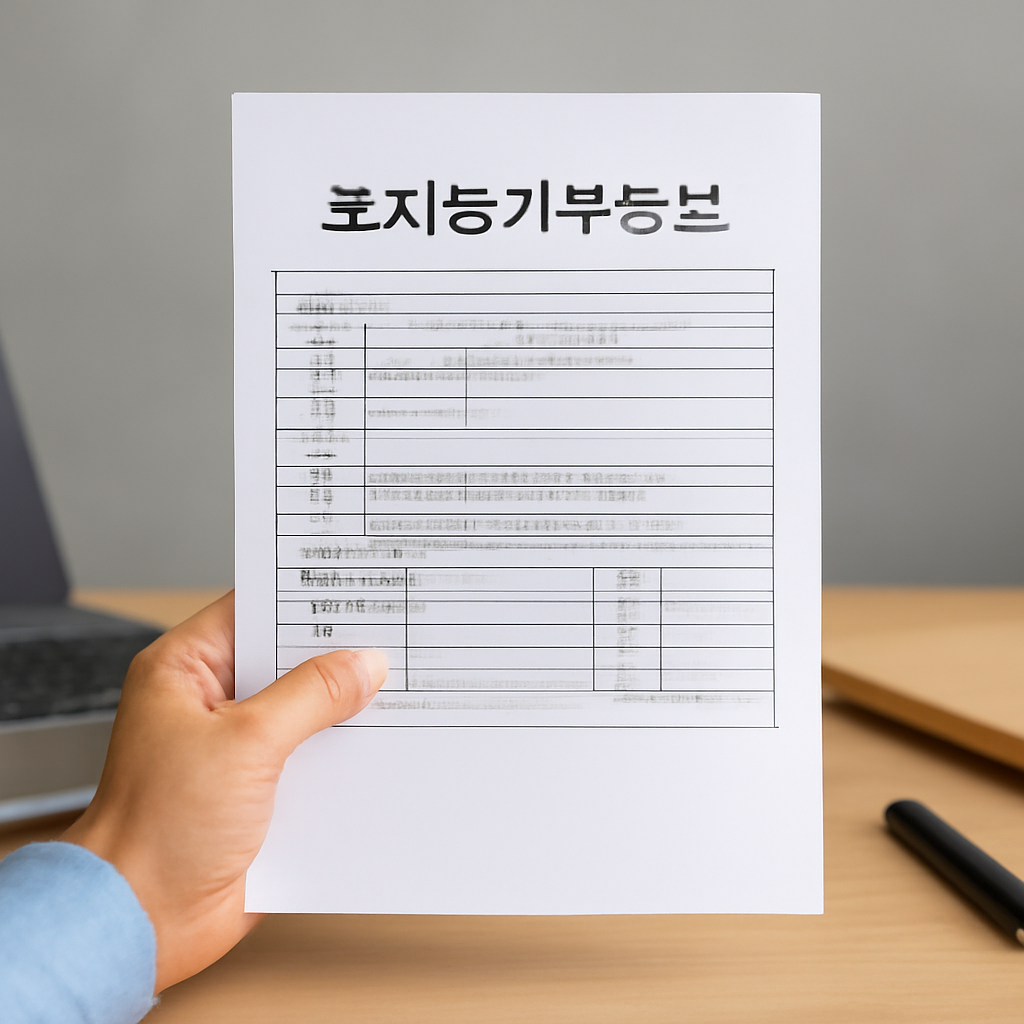토지등기부등본 대표 이미지